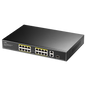 16-Port 10/100M PoE + Switch with 1Gbit Uplink + 1Gbit Combo SFP Port